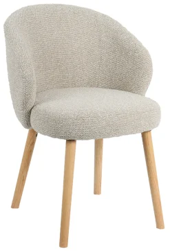 LABEL51 Eetkamerstoelen Bouclé / Teddy|Eetkamerstoelen Met Armleuning|Eetkamerstoel Shiro Bouclé