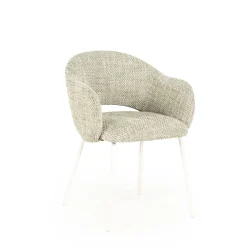By-Boo Beige Eetkamerstoelen|Eetkamerstoelen Met Armleuning|Eetkamerstoel Story Geweven stof