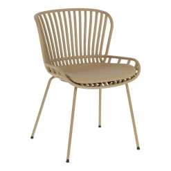 Kave Home Beige Eetkamerstoelen|Eetkamerstoelen Zonder Armleuning|Eetkamerstoel Surpik