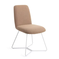 Jesper Home Beige Eetkamerstoelen|Eetkamerstoelen Zonder Armleuning|Eetkamerstoel Taiwa Beehive White