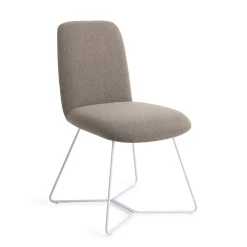Jesper Home Beige Eetkamerstoelen|Eetkamerstoelen Zonder Armleuning|Eetkamerstoel Taiwa Beehive White