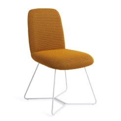 Jesper Home Beige Eetkamerstoelen|Eetkamerstoelen Zonder Armleuning|Eetkamerstoel Taiwa Beehive White