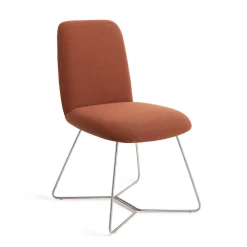 Jesper Home Beige Eetkamerstoelen|Eetkamerstoelen Zonder Armleuning|Eetkamerstoel Taiwa Beehive Steel