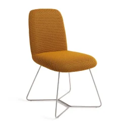 Jesper Home Beige Eetkamerstoelen|Eetkamerstoelen Zonder Armleuning|Eetkamerstoel Taiwa Beehive Steel