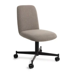 Jesper Home Chenille Eetkamerstoelen|Beige Eetkamerstoelen|Eetkamerstoel Taiwa Caster Black