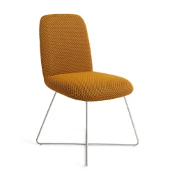 Jesper Home Beige Eetkamerstoelen|Eetkamerstoelen Zonder Armleuning|Eetkamerstoel Taiwa Cross Steel