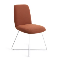Jesper Home Beige Eetkamerstoelen|Eetkamerstoelen Zonder Armleuning|Eetkamerstoel Taiwa Cross White