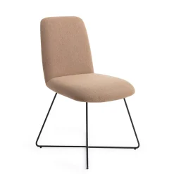 Jesper Home Beige Eetkamerstoelen|Eetkamerstoelen Zonder Armleuning|Eetkamerstoel Taiwa Cross Black