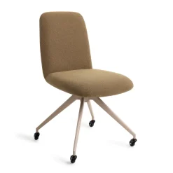 Jesper Home Eetkamerstoelen Zonder Armleuning|Eetkamerstoelen Met Armleuning|Eetkamerstoel Taiwa Glide Beige