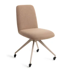 Jesper Home Eetkamerstoelen Zonder Armleuning|Eetkamerstoelen Met Armleuning|Eetkamerstoel Taiwa Glide Beige