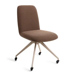 Jesper Home Eetkamerstoelen Zonder Armleuning|Eetkamerstoelen Met Armleuning|Eetkamerstoel Taiwa Glide Beige