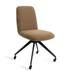 Jesper Home Beige Eetkamerstoelen|Eetkamerstoelen Zonder Armleuning|Eetkamerstoel Taiwa Glide Black