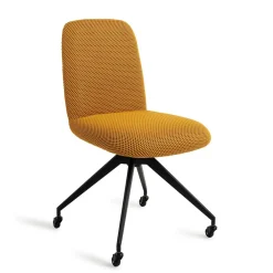 Jesper Home Beige Eetkamerstoelen|Eetkamerstoelen Zonder Armleuning|Eetkamerstoel Taiwa Glide Black