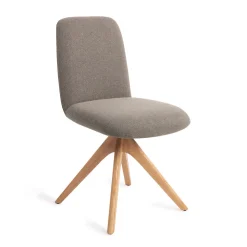 Jesper Home Beige Eetkamerstoelen|Draaibare Eetkamerstoelen|Eetkamerstoel Taiwa Revolve Oak Natural