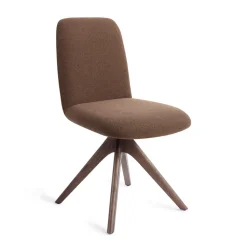 Jesper Home Beige Eetkamerstoelen|Draaibare Eetkamerstoelen|Eetkamerstoel Taiwa Revolve Oak Walnut