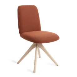 Jesper Home Beige Eetkamerstoelen|Draaibare Eetkamerstoelen|Eetkamerstoel Taiwa Revolve Oak Bleach