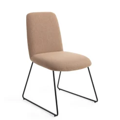 Jesper Home Beige Eetkamerstoelen|Eetkamerstoelen Zonder Armleuning|Eetkamerstoel Taiwa Slide Black