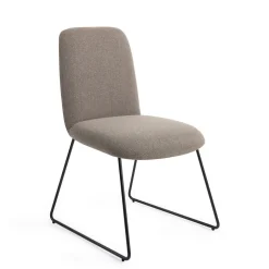 Jesper Home Beige Eetkamerstoelen|Eetkamerstoelen Zonder Armleuning|Eetkamerstoel Taiwa Slide Black