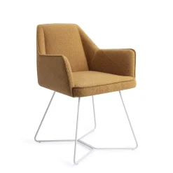 Jesper Home Beige Eetkamerstoelen|Eetkamerstoelen Met Armleuning|Eetkamerstoel Tome Beehive White