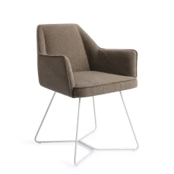 Jesper Home Beige Eetkamerstoelen|Eetkamerstoelen Met Armleuning|Eetkamerstoel Tome Beehive White