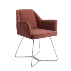 Jesper Home Beige Eetkamerstoelen|Eetkamerstoelen Met Armleuning|Eetkamerstoel Tome Beehive Steel