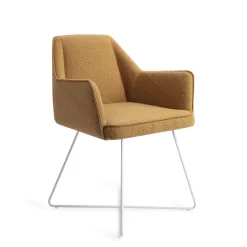 Jesper Home Beige Eetkamerstoelen|Eetkamerstoelen Met Armleuning|Eetkamerstoel Tome Cross White