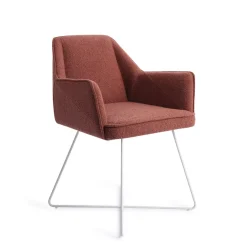 Jesper Home Beige Eetkamerstoelen|Eetkamerstoelen Met Armleuning|Eetkamerstoel Tome Cross White