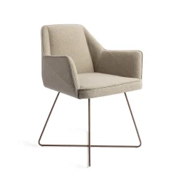 Jesper Home Beige Eetkamerstoelen|Eetkamerstoelen Met Armleuning|Eetkamerstoel Tome Cross Rose