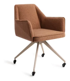 Jesper Home Beige Eetkamerstoelen|Eetkamerstoelen Met Armleuning|Eetkamerstoel Tome Glide Beige