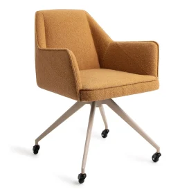 Jesper Home Beige Eetkamerstoelen|Eetkamerstoelen Met Armleuning|Eetkamerstoel Tome Glide Beige