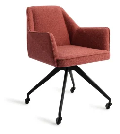 Jesper Home Beige Eetkamerstoelen|Eetkamerstoelen Met Armleuning|Eetkamerstoel Tome Glide Black