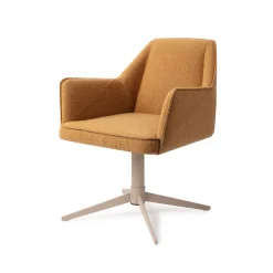 Jesper Home Beige Eetkamerstoelen|Draaibare Eetkamerstoelen|Eetkamerstoel Tome Quad Beige