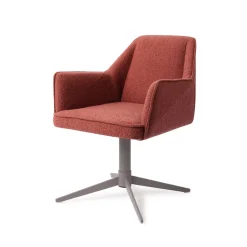 Jesper Home Draaibare Eetkamerstoelen|Eetkamerstoelen Met Armleuning|Eetkamerstoel Tome Quad Grey, kleur Shabby Saffron