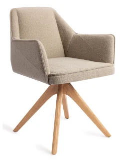 Jesper Home Beige Eetkamerstoelen|Draaibare Eetkamerstoelen|Eetkamerstoel Tome Revolve Oak Natural
