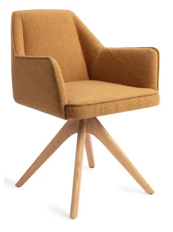 Jesper Home Beige Eetkamerstoelen|Draaibare Eetkamerstoelen|Eetkamerstoel Tome Revolve Oak Natural