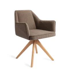 Jesper Home Beige Eetkamerstoelen|Draaibare Eetkamerstoelen|Eetkamerstoel Tome Revolve Oak Natural