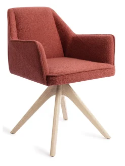 Jesper Home Beige Eetkamerstoelen|Draaibare Eetkamerstoelen|Eetkamerstoel Tome Revolve Oak Bleach