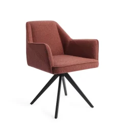 Jesper Home Beige Eetkamerstoelen|Draaibare Eetkamerstoelen|Eetkamerstoel Tome Turn Black