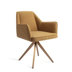 Jesper Home Beige Eetkamerstoelen|Draaibare Eetkamerstoelen|Eetkamerstoel Tome Turn Rose