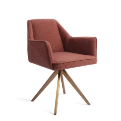 Jesper Home Beige Eetkamerstoelen|Draaibare Eetkamerstoelen|Eetkamerstoel Tome Turn Rose
