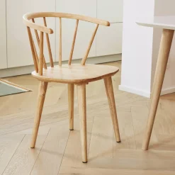 Kave Home Eetkamerstoelen Met Armleuning|Eetkamerstoel Trise Naturel