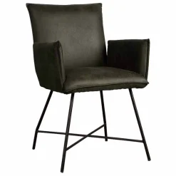 Tower Living Eetkamerstoelen Met Armleuning|Eetkamerstoel Trofa met armleuning Groen