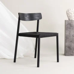 Nohr Beige Eetkamerstoelen|Eetkamerstoelen Zonder Armleuning|Eetkamerstoel Tyeesha Rattan