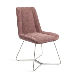 Jesper Home Beige Eetkamerstoelen|Eetkamerstoelen Zonder Armleuning|Eetkamerstoel Umedo Beehive Steel