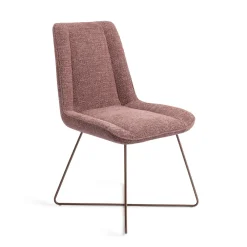 Jesper Home Beige Eetkamerstoelen|Eetkamerstoelen Zonder Armleuning|Eetkamerstoel Umedo Cross Rose