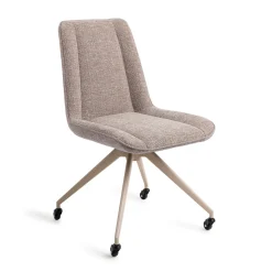 Jesper Home Beige Eetkamerstoelen|Eetkamerstoelen Zonder Armleuning|Eetkamerstoel Umedo Glide Beige