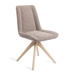 Jesper Home Beige Eetkamerstoelen|Draaibare Eetkamerstoelen|Eetkamerstoel Umedo Revolve Oak Bleach