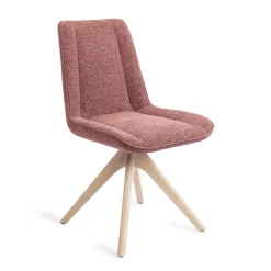 Jesper Home Beige Eetkamerstoelen|Draaibare Eetkamerstoelen|Eetkamerstoel Umedo Revolve Oak Bleach