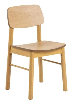 Bendt Beige Eetkamerstoelen|Eetkamerstoelen Zonder Armleuning|Eetkamerstoel Vernard Eiken Naturel
