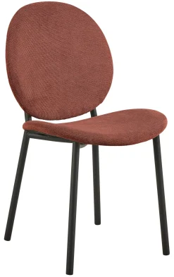 Bendt Eetkamerstoelen Zonder Armleuning|Eetkamerstoel Vic Geweven stof